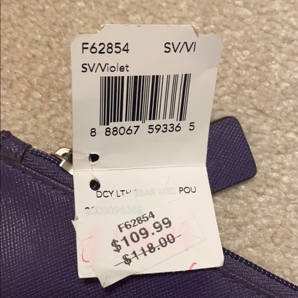 NWT Coach Leather Darcy Tablet Pouch - Picture 3 of 4